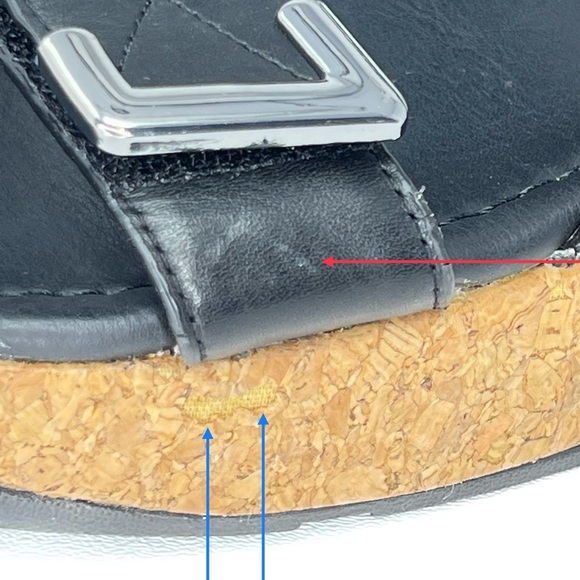 FitFlop Remi Two Strap Slide Sandals Black Size 11 Platform Flatform Fit Flop - Picture 9 of 15